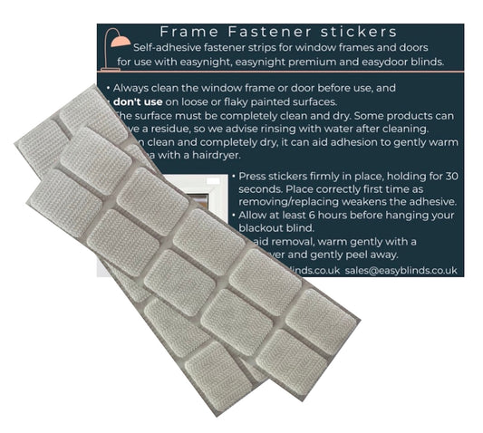 frame fastener stickers
