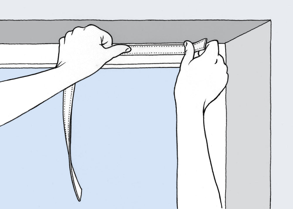 frame fastener tape (to apply to your window frame)
